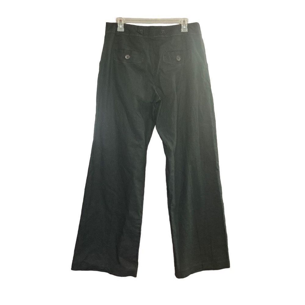 CHADWICKS‎ Collection Women’s Wide Leg Linen Blend Dress Pants Size 10 Black